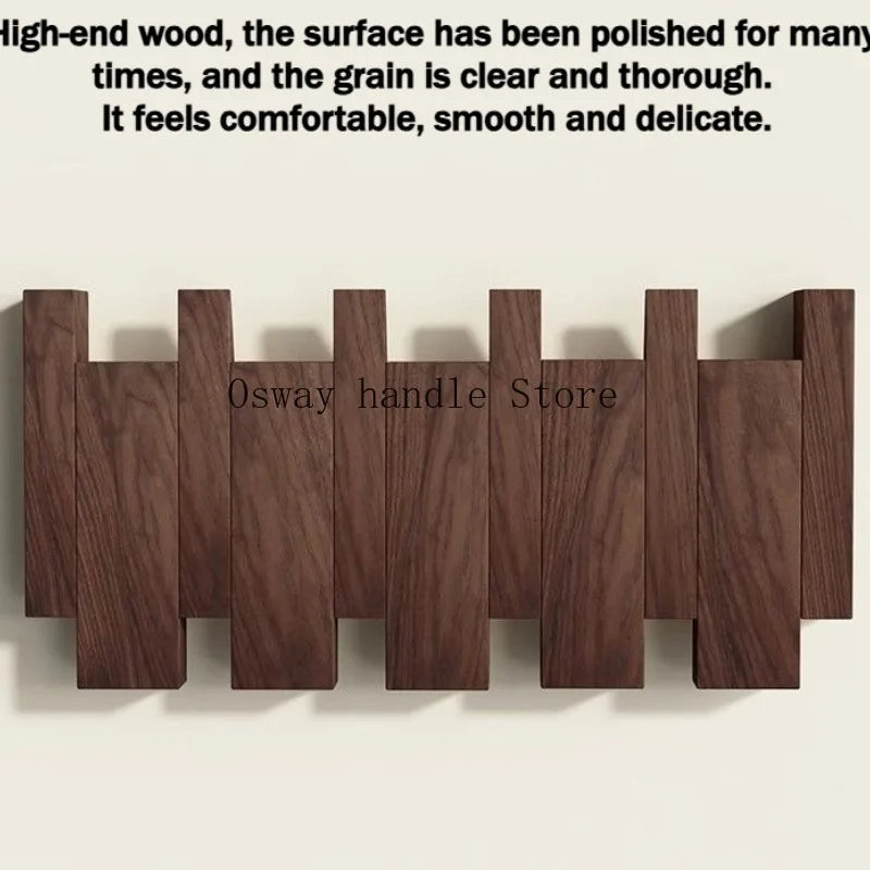 Natural wood wall-mounted piano coat rack, porch wall art hook closet kitchen bedroom porch