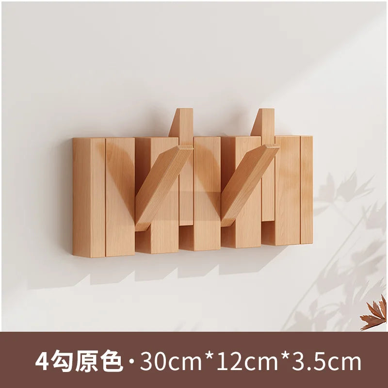 Piano Key Coat Racks Solid Wood Clothes Hanger Bedroom Entrance Wall Hanging Coat Rack Household Hat Bag Collection Furniture