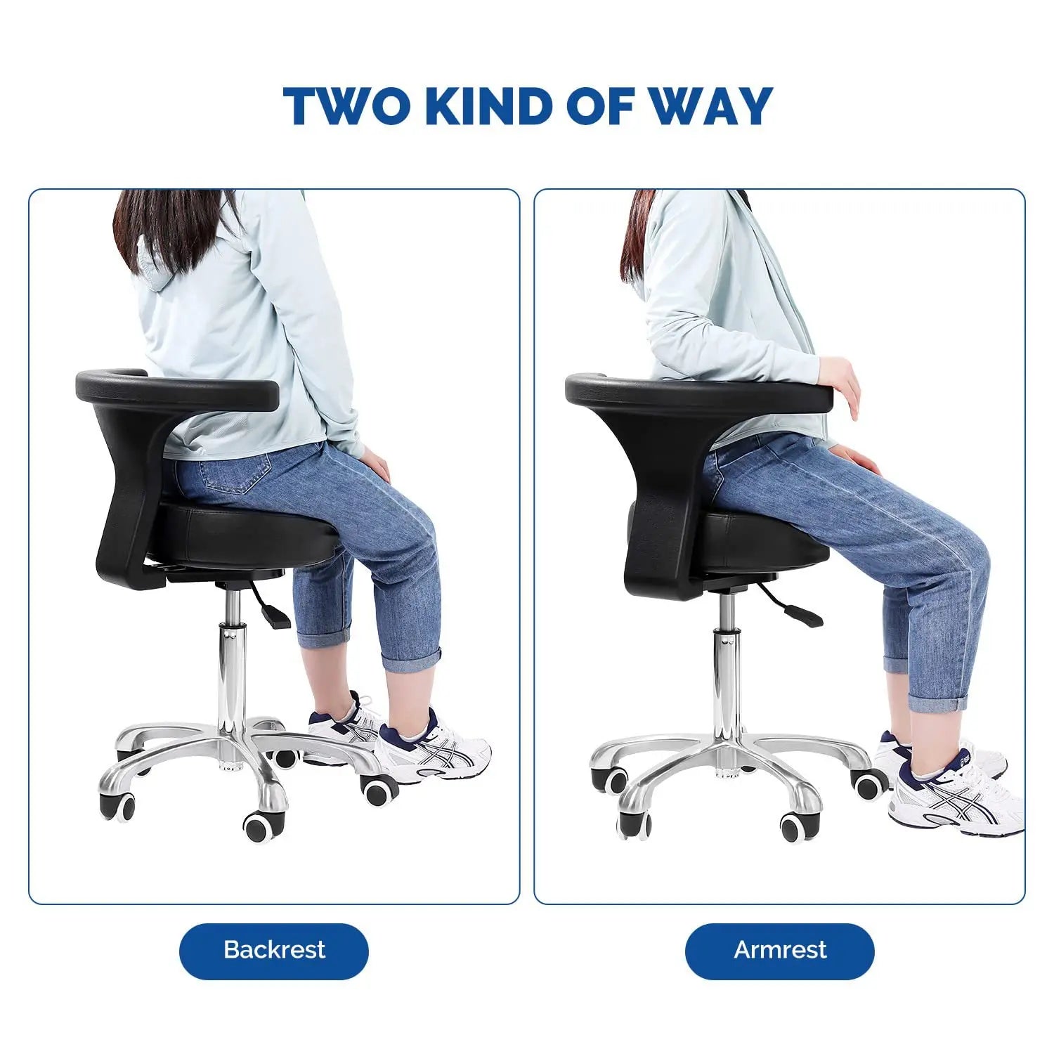 Height Adjustable Dental Chair for Doctor Assistant Dental Chair Ergonomic Stool Office Furniture Chair Hospital Equipment