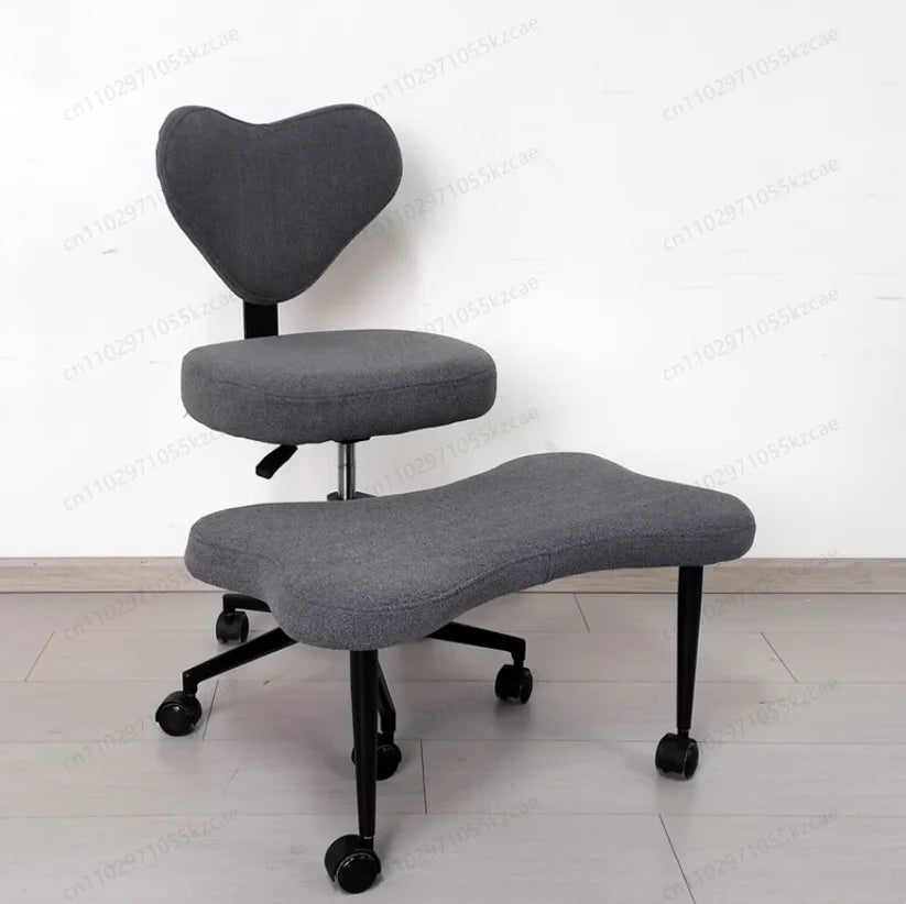 ZCross Leg Chair - Meditation Chair With Wheels, ADHD Chair, Height Adjustable Seat, Adjustable FootstoolZ