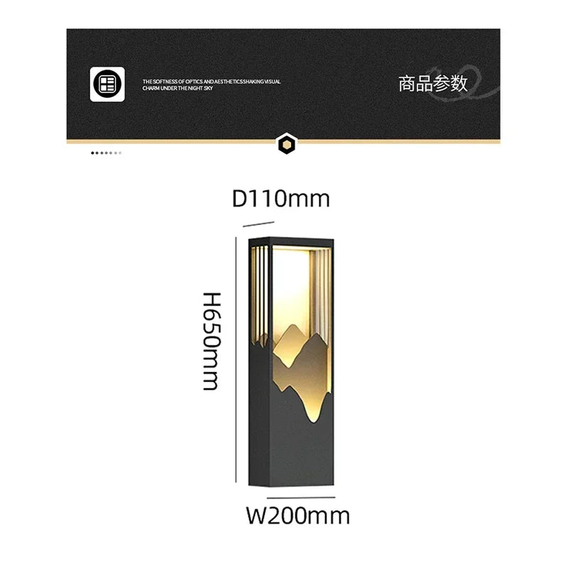 Contemporary LED Outdoor Wall Lamps Electric Simplicity Waterproof Balcony Hallway Courtyard Villa Gate Hotel