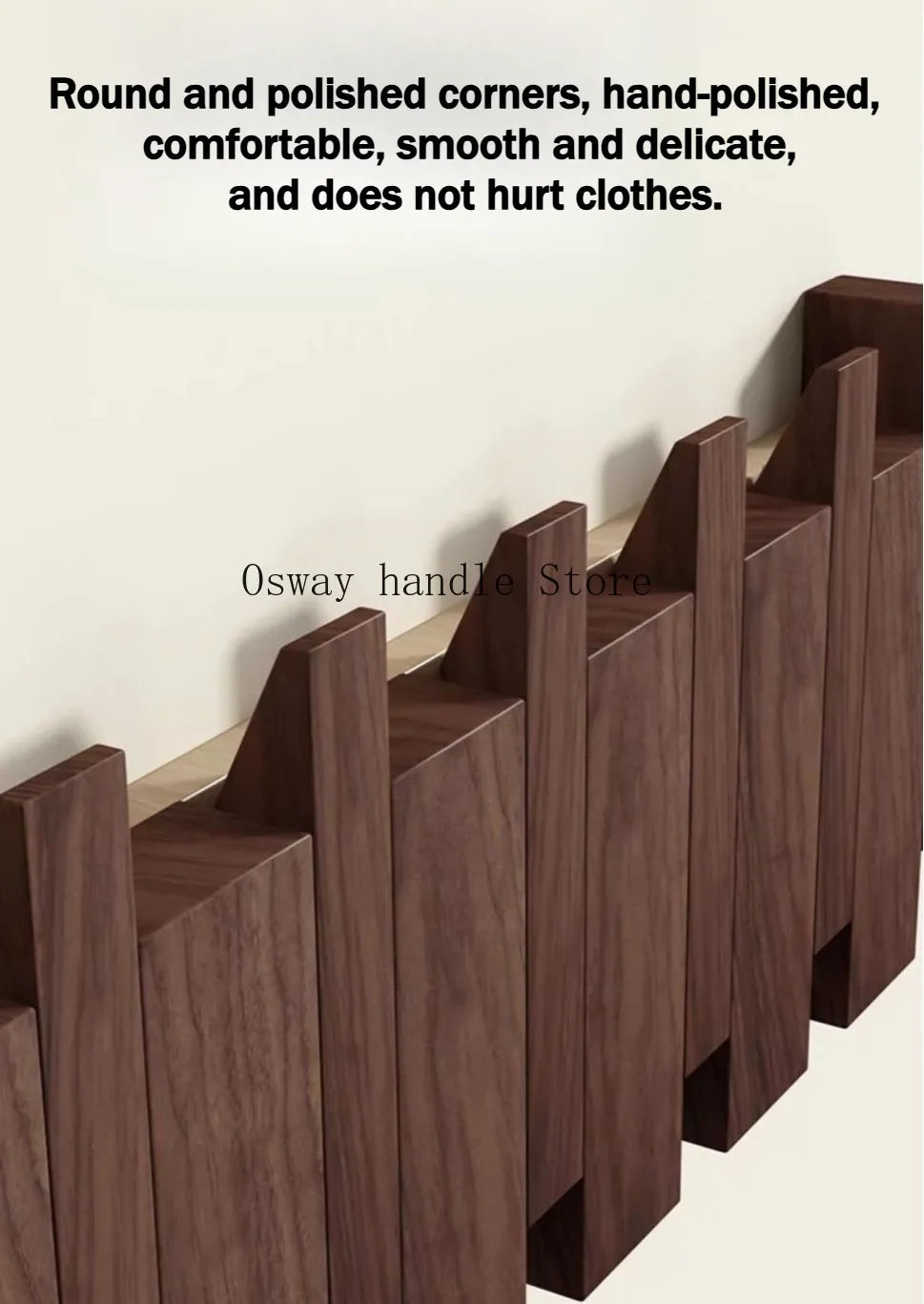 Natural wood wall-mounted piano coat rack, porch wall art hook closet kitchen bedroom porch