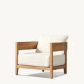 High-end Hotel Terrace Sofa Set Cushion Garden Sofa Teak Solid Wood Outdoor Furniture