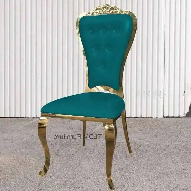 Chairs Chairs Backrest European Kitchen Table Negotiation Stainless Dinning Luxury Furniture Steel Dining Modern Light Chair