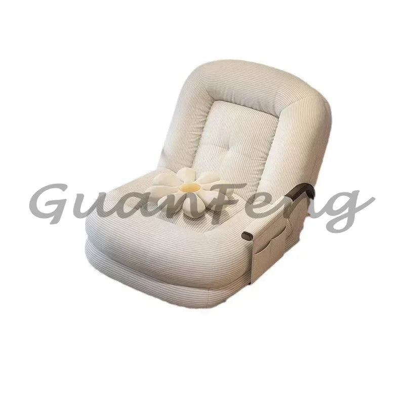 Household Single Rocking Chair Living Room Lazy Sofa Leisure Chair Single Balcony Leisure Sofa Adult Adult Reclining Chair