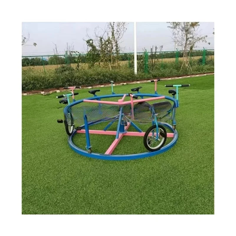 Outdoor amusement game park commercial 360 degree rotating bicycle bicycle game
