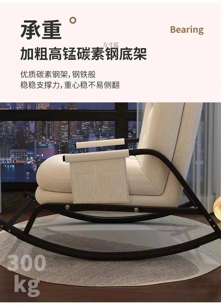 AOLIVIYA Casual Foldable Reclining Lounge Chair For Living Room Office Relaxation With Adjustable Back B369258