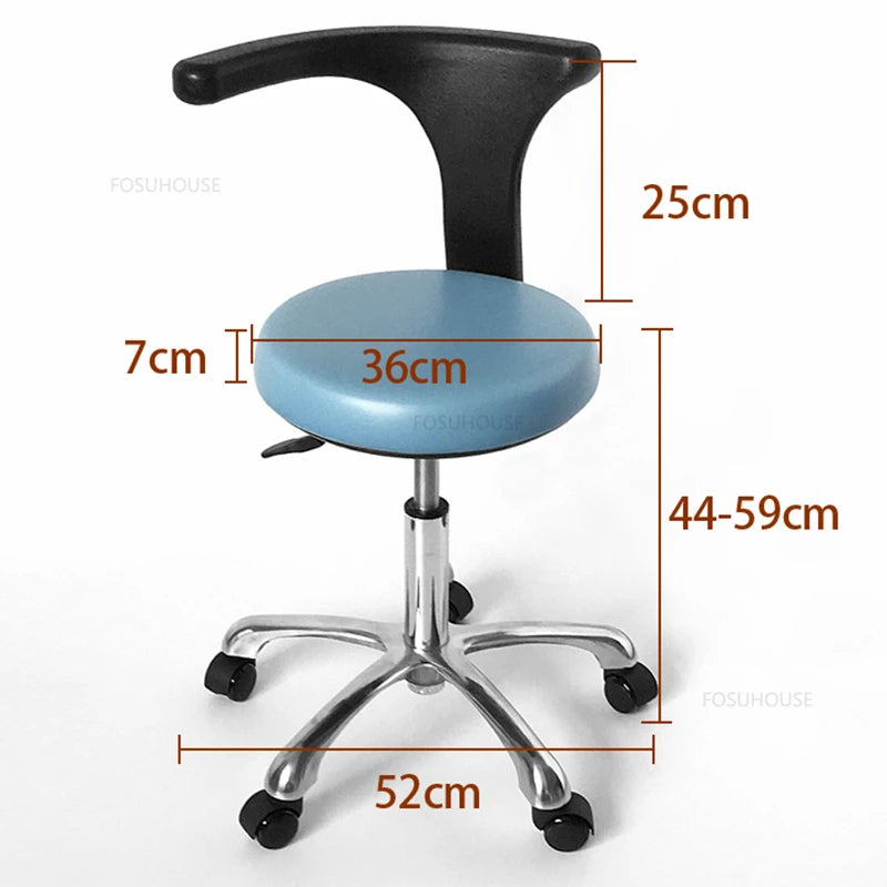 Modern Minimalist Barber Chair Dentist Backrest Stool Liftable Bar Swivel Chairs Beauty Salon Special Beauty Pulley Stool Q