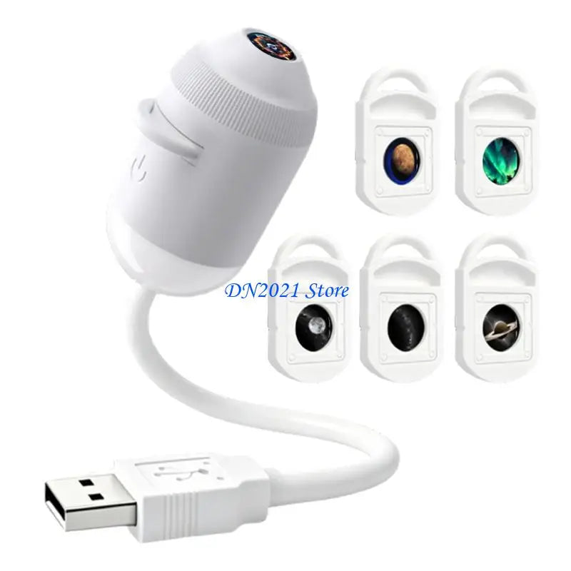 F3KE Portable USB Star Projector Light 360 Degree Rotating Head For Car Bedroom Camping Party Decoration