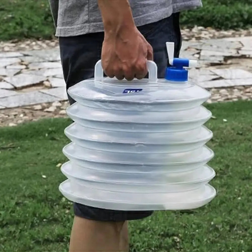 5/10/15L Folding Water Bucket Large Capacity with Faucet Water Bag Reusable Water Storage Container