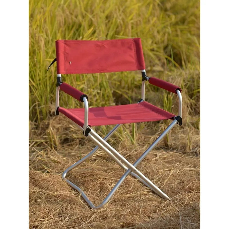 Outdoor Folding Chair Portable Ultra Light Beach Picnic Aluminum Co-Sketch Camping