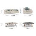All-weather modern leisure outdoor furniture aluminum frame combination courtyard garden sofa set
