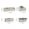 All-weather modern leisure outdoor furniture aluminum frame combination courtyard garden sofa set