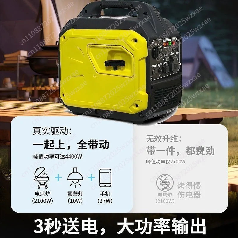 Hot-selling 2/3/4000 Watt Portable Inverter Generator, Silent Generator, Suitable for Home, RV Use, EPA Compliant
