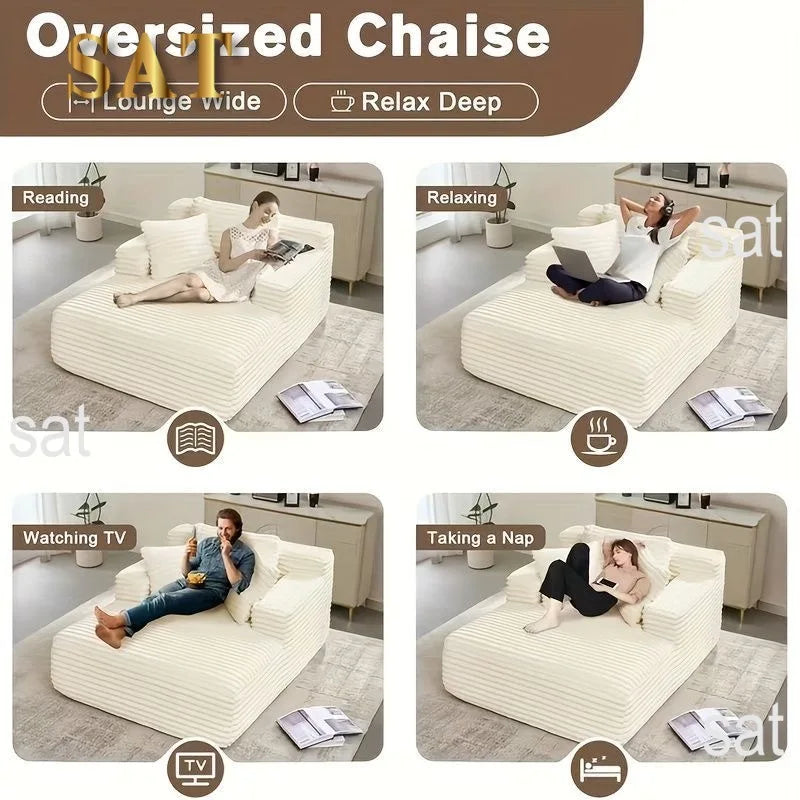 !@Wholesale Modular Sectional Sofa One Big Seat Compressed Sofa Bed Sleeper with Memory Foam Chenille Cover for Living Room