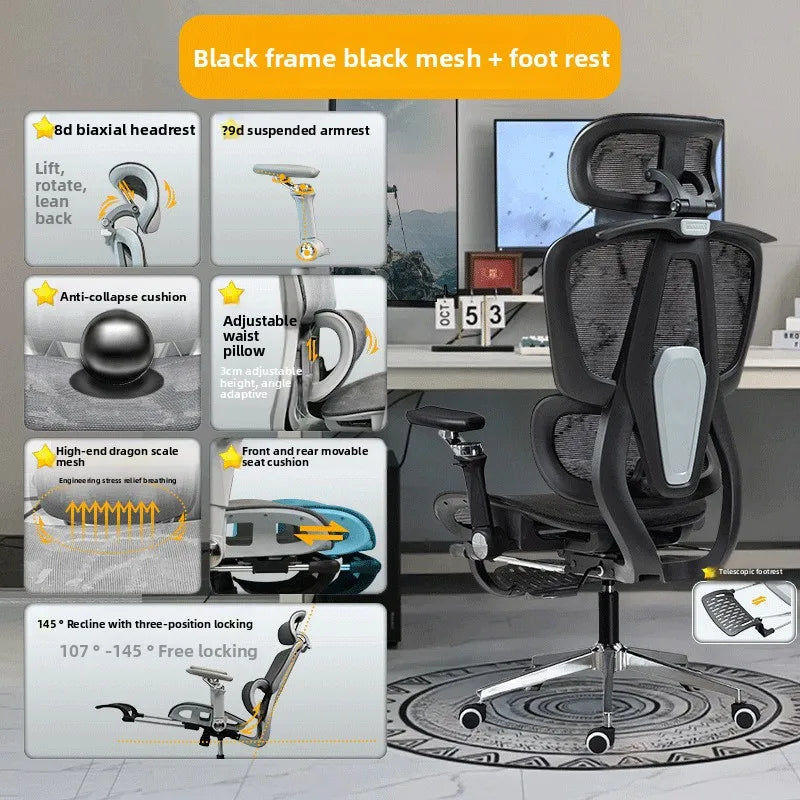 Multi-functional Ergonomic Chair 10D Armrest Computer Chair Office Chair Study Chair Gaming Chair Gravitysturdy and durable