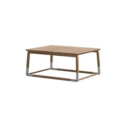 High-grade teak outdoor sofa courtyard rattan chair sofa combination leisure villa garden balcony single rattan rocking chair