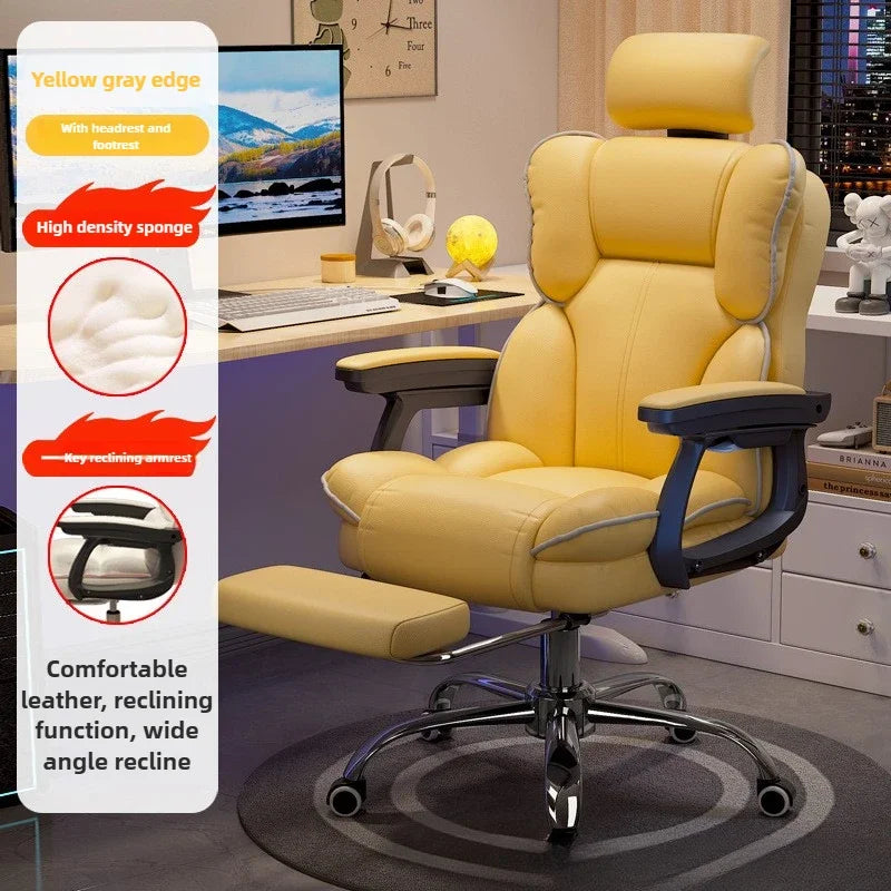 Mobile Ergonomic Office Chair Recliner Computer Bedroom Accent Office Chair Gameing Study Sillas De Oficina Office Furniture