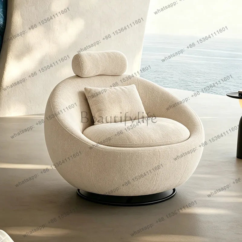Rocking round chair living room small apartment leisure multi-functional sofa chair