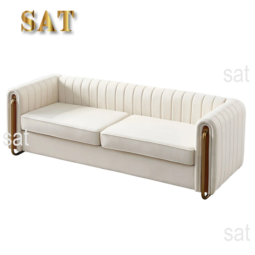 #High-End Luxury Velvet Sofa Set For Living Room Hotel Villa Sectional Convertible For Apartment Use