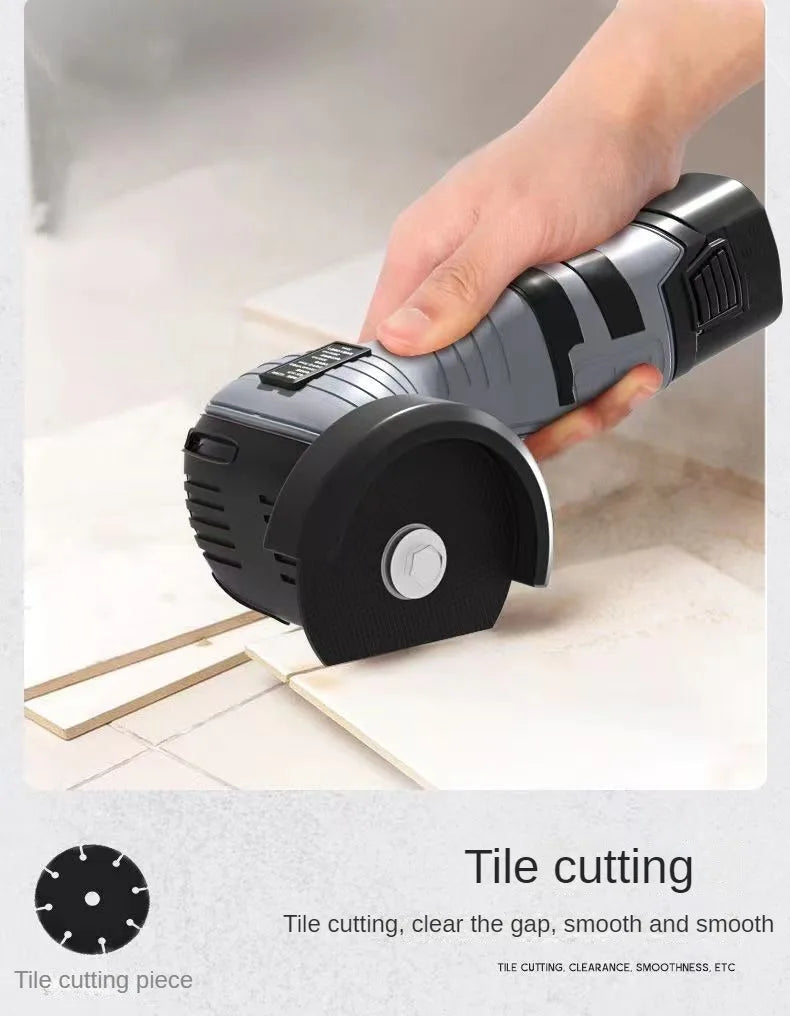 16.8V Portable Mini Cordless Angle Grinder Lithium Battery Powered Polishing Machine Diamond Cutting Power Tool for Grinding