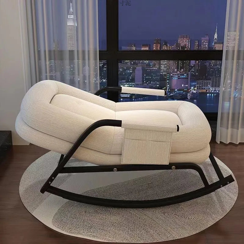 AOLIVIYA Casual Foldable Reclining Lounge Chair For Living Room Office Relaxation With Adjustable Back B369258