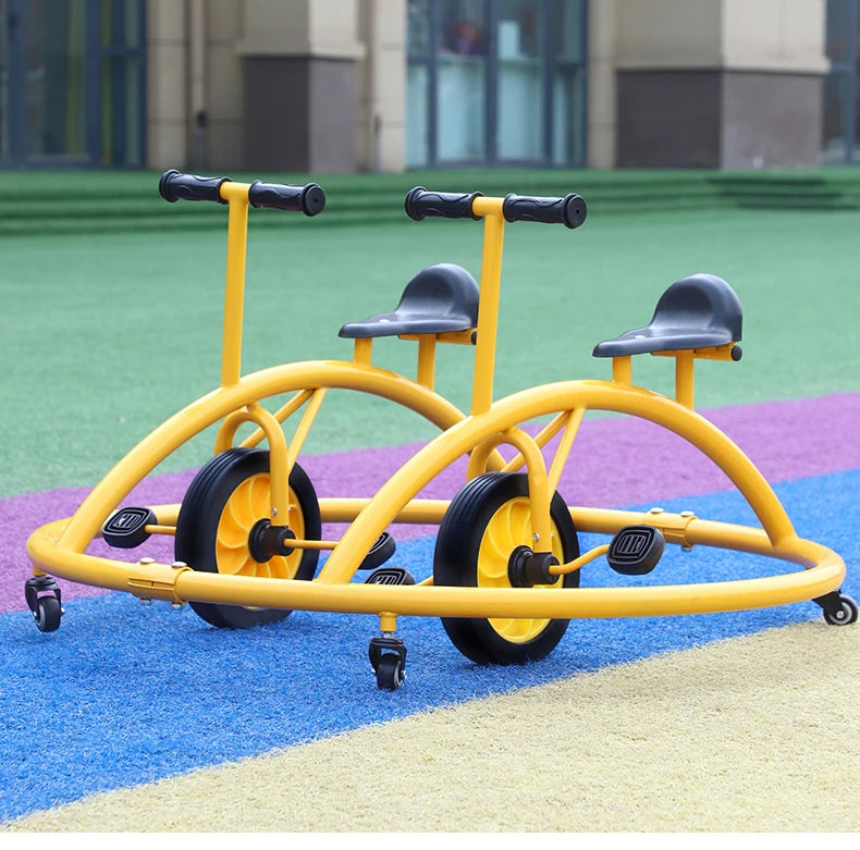 Tqh Kindergarten Children's Tricycle Sensory Balance Double Universal Swing Car Kindergarten Outdoor Toy Car Bumper Car