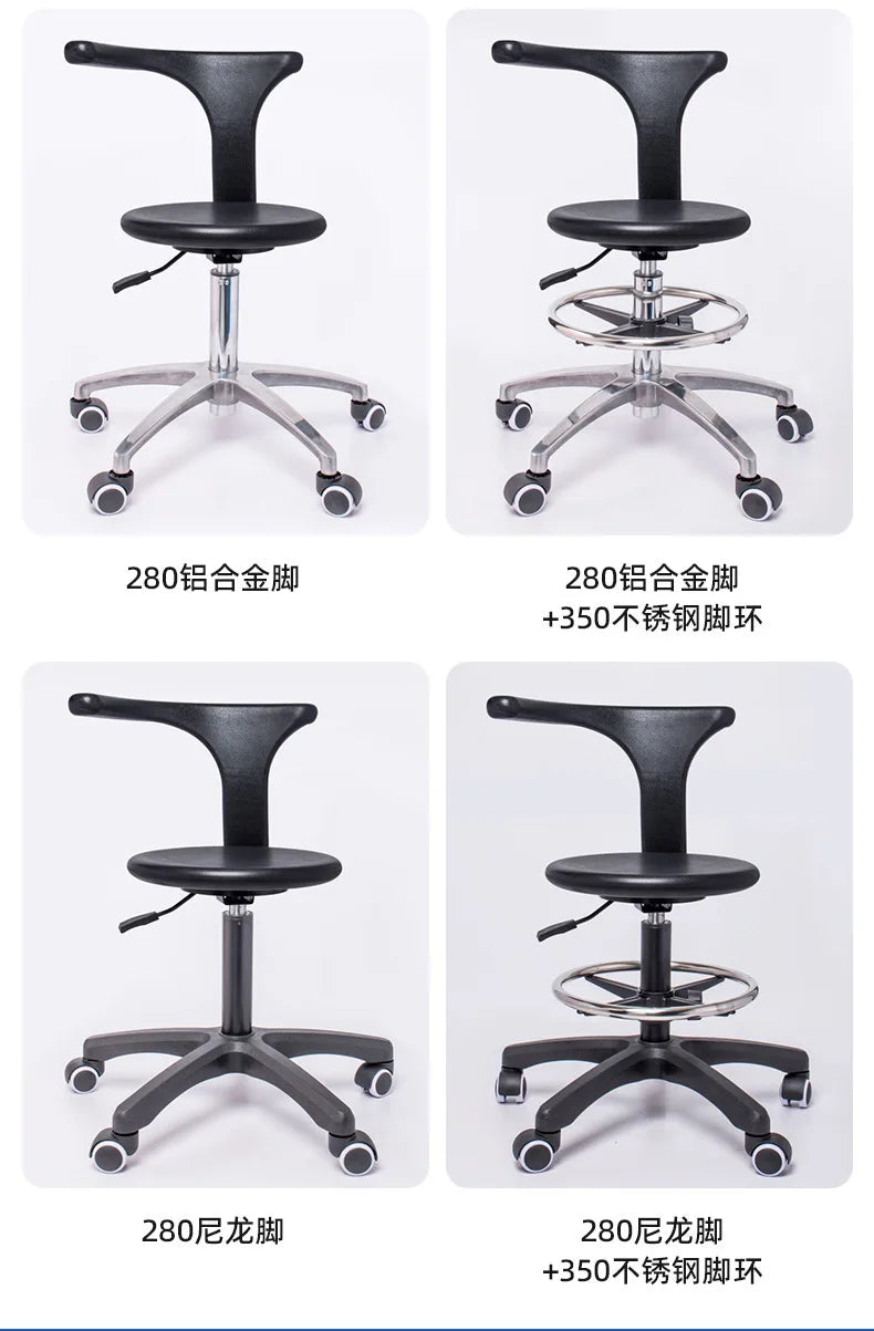 Professional Dental Medical Chair for Oral Clinic Rotating Adjustable Stool for Doctor Nurse Assistant Lab Examination Use
