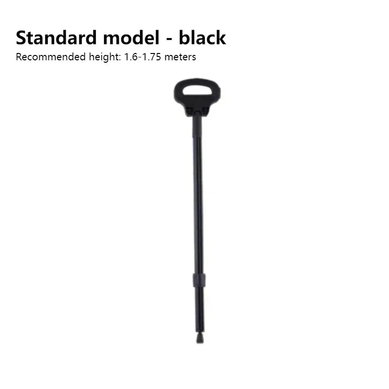 2024 New Multi Functional Mountaineering Cane Outdoor Folding Aluminum Alloy Cane Mobile Power Bank