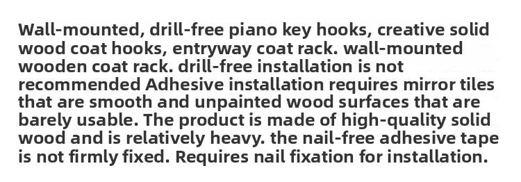 Modern mat Real Wood Pine Key Ra Entrance lway Walnut Door Ba Coat Hook Russian Origin Non-Piercing Installation