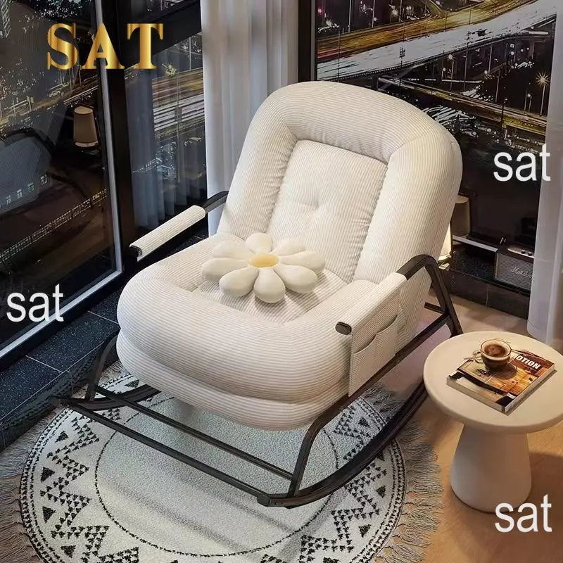 # Best-Selling Modern Minimalist Lounge Chair with Comfortable Fabric Rocking Chair Furniture for Living Room
