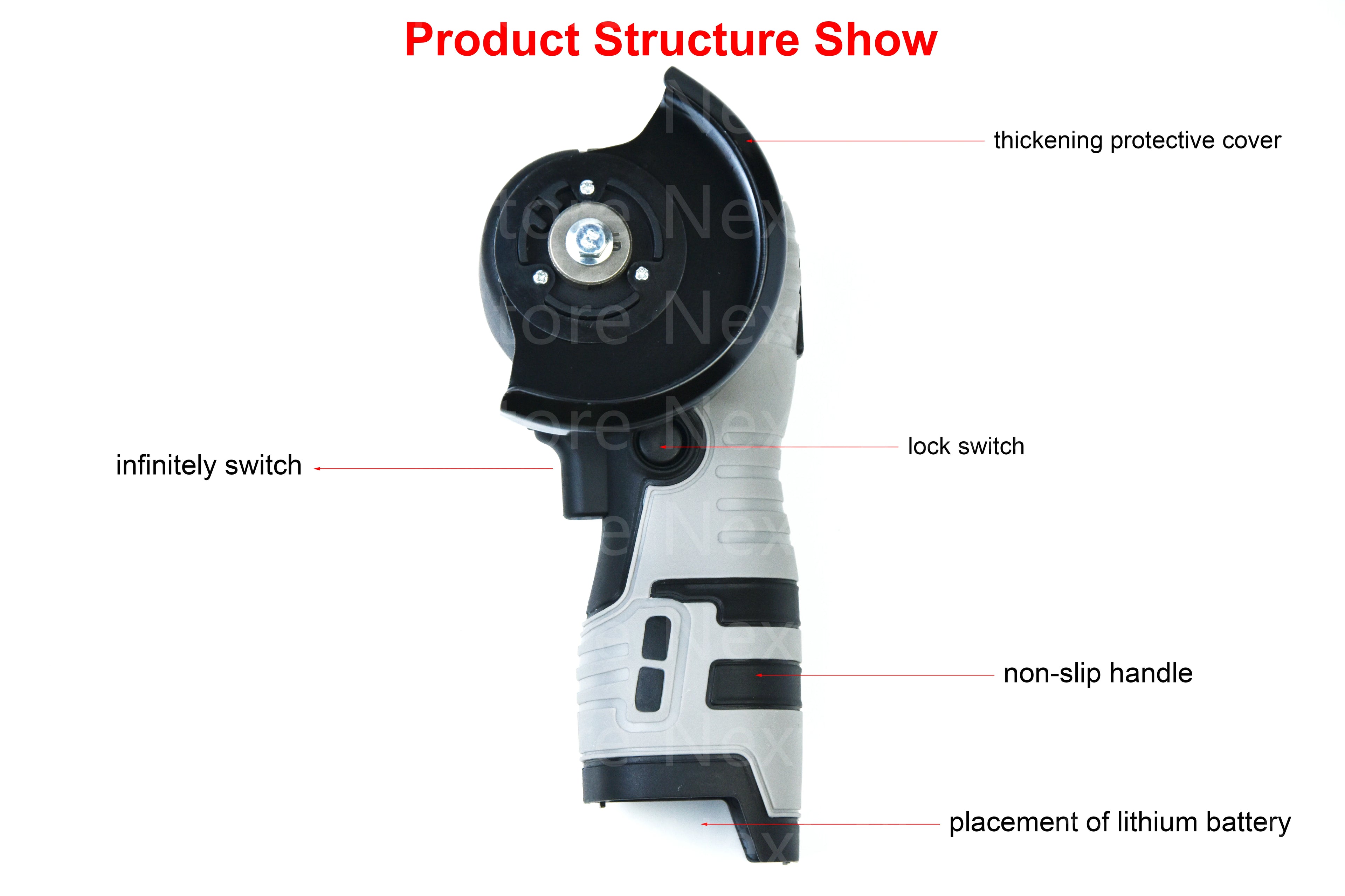 16.8V Portable Mini Angle Grinder Cordless Lithium Electric Cutting Machine Household Wood Diamond Polishing Grinding Power Tool