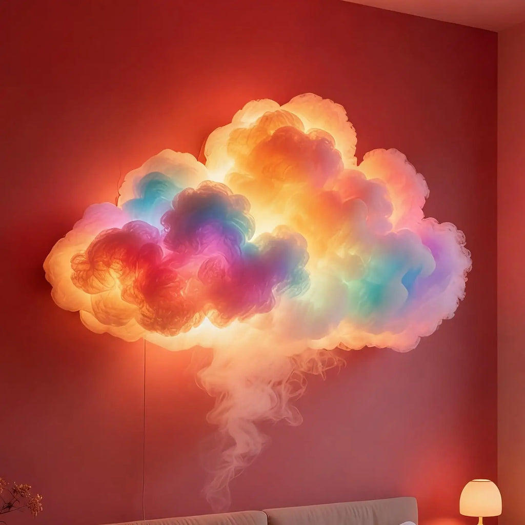 3D Thunder Cloud LED Light with Music - USB Powered Mood Lamp for Ceiling, Bedroom, Desk, Party, Festival & Photography Decor