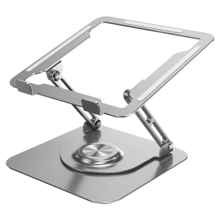 Ultra Slim 360 Swivel Aluminum Alloy Laptop Holder Foldable Portable Compact Notebook Computer Riser For Office Desk