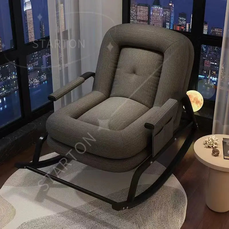 Living Room Bedroom Leisure Single Recliner Sofa Rocking Chair Balcony Leisure Chair House Hold  Chair Lazy Sofa