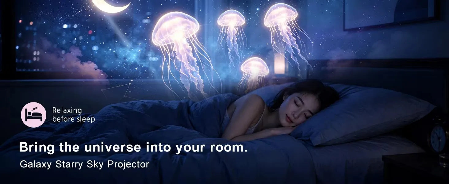 360° Flexible Galaxy Star Projector Ambient Light 30-in-1 Planetarium Night Light USB LED Ceiling Lamp for Bedroom Home Decor