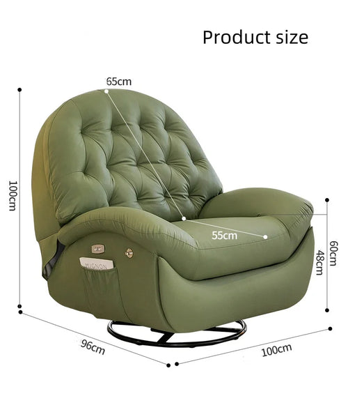 !@Modern Single Lazy Rocker Recliner Chair for Home Dining Bedroom Hotel Manual Adjustment Multifunction Living Room Furniture