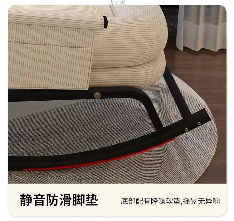 AOLIVIYA Casual Foldable Reclining Lounge Chair For Living Room Office Relaxation With Adjustable Back B369258