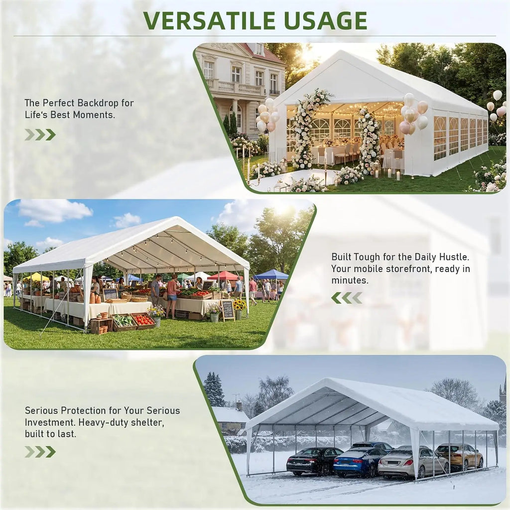 20x40 Fire Retardant Party Tent,Waterproof PVC for Weddings Events, Customized