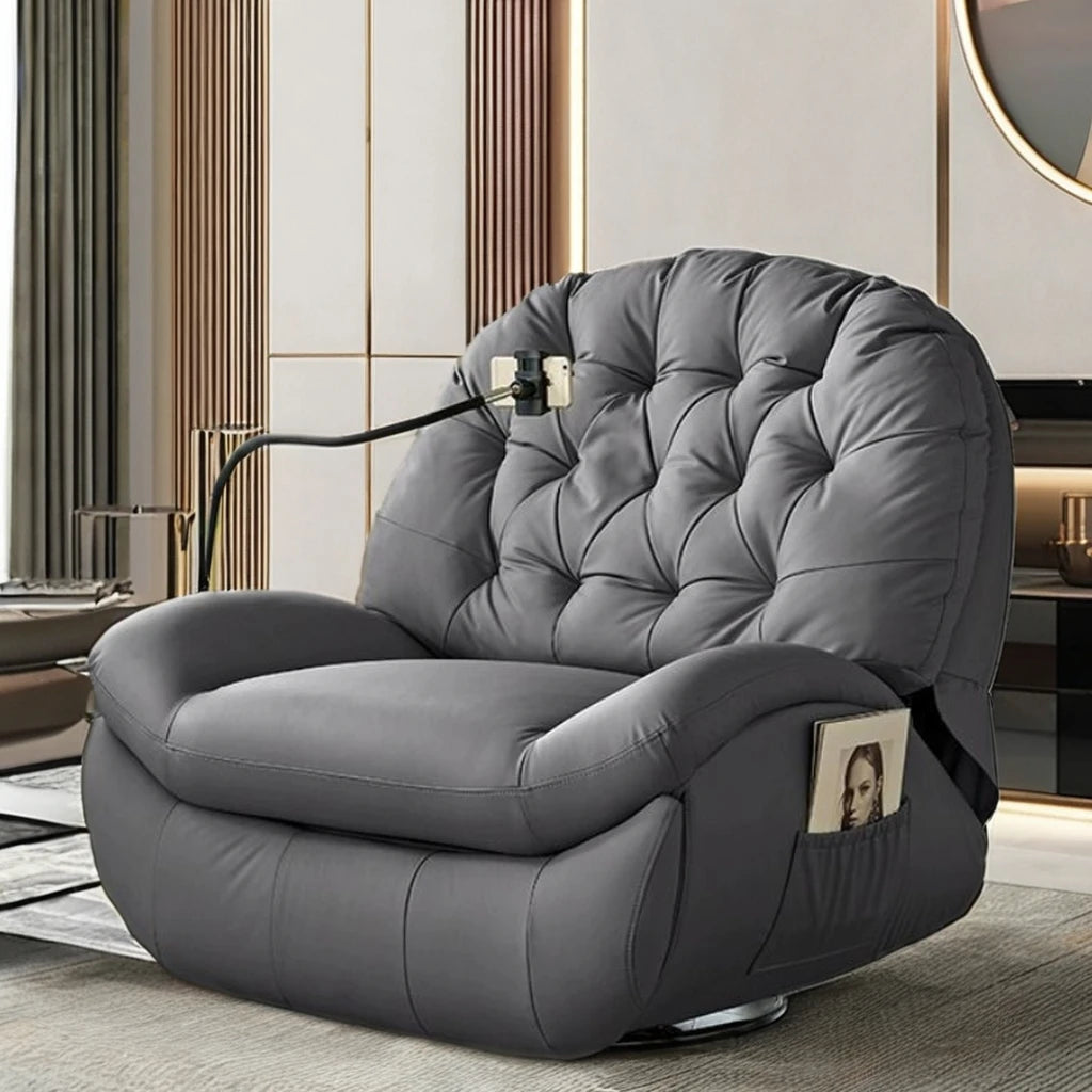 Electric Swing Eggshell Rocking Chair Single Sofa Adult Lying Lazy Living Room Rotating Rocker Reading Relaxing