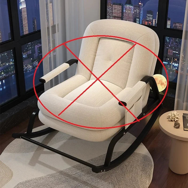 Lazy home living room balcony leisure folding recliner, bedroom single lazy sofa, can sit and lie down adults