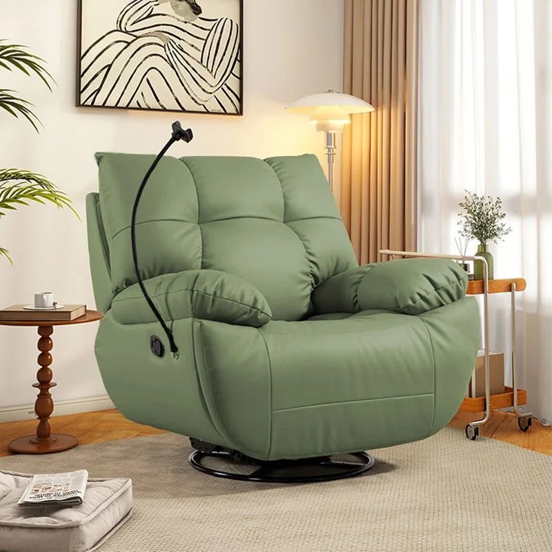 Modern Luxury  Living Room Swivel Electric Chairs Lounge Arm Rocking Sofa Single Reclinertufted Lazy Adults Furniture Designer