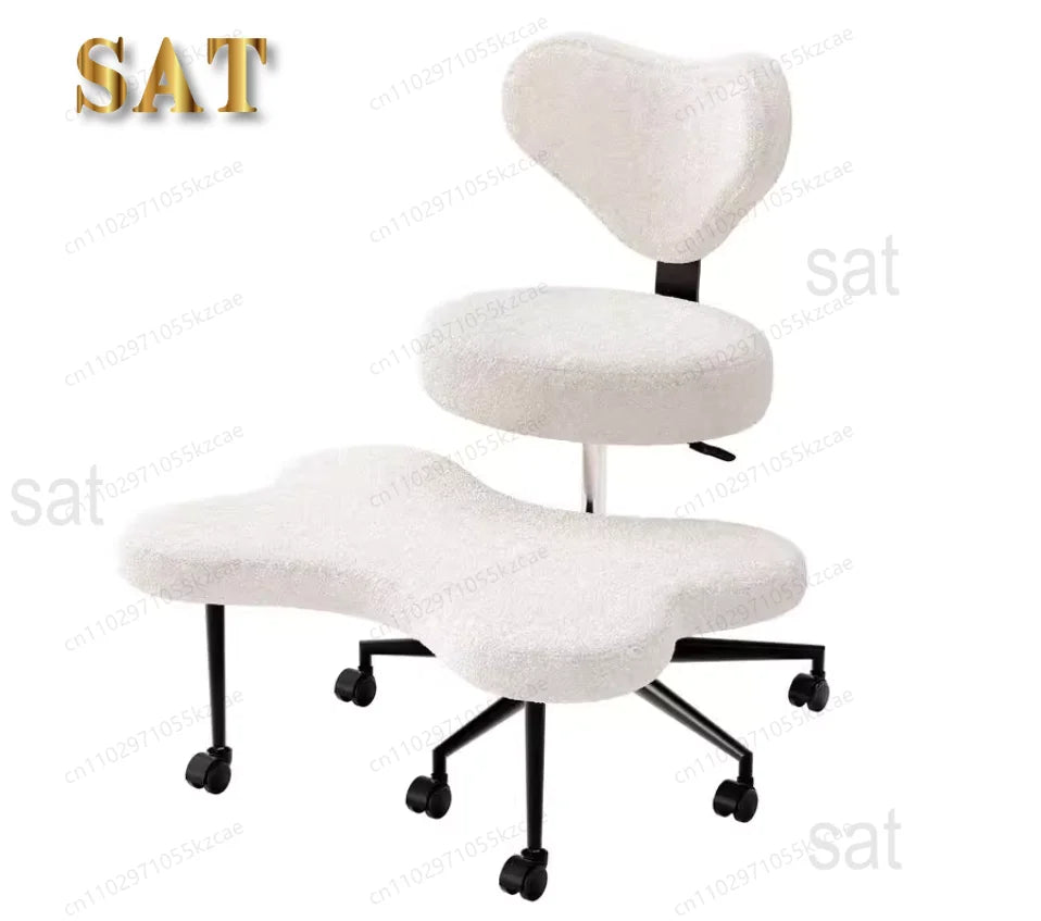 ZCross Leg Chair - Meditation Chair With Wheels, ADHD Chair, Height Adjustable Seat, Adjustable FootstoolZ