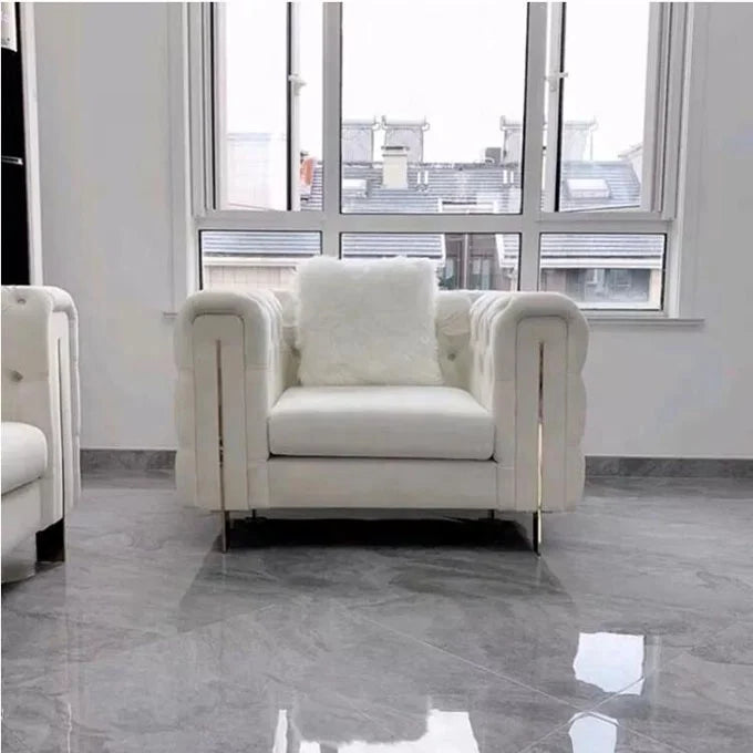 Hot Selling Gilt Velvet Fabric Sofa Design Blue Sofasets Modern Livingroom Furniture Set