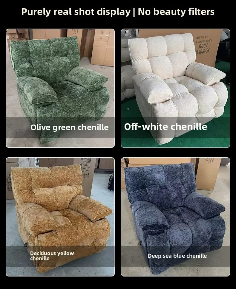 Electric Recliner Chair First-Class Cloud Single Sofa Living Room Multifunctional Lazy Lounge Swivel Recliner Sitting Sleeping
