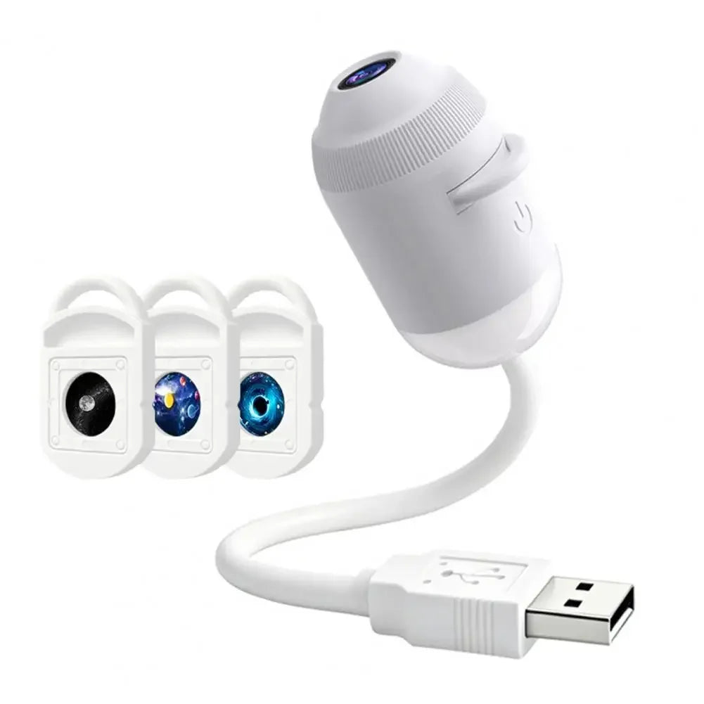 USB Starry Sky Projector Lamp 2 in 1 Night Light with Touch Control Adjustable Brightness Clear HD Image for Bedroom Decor Gift