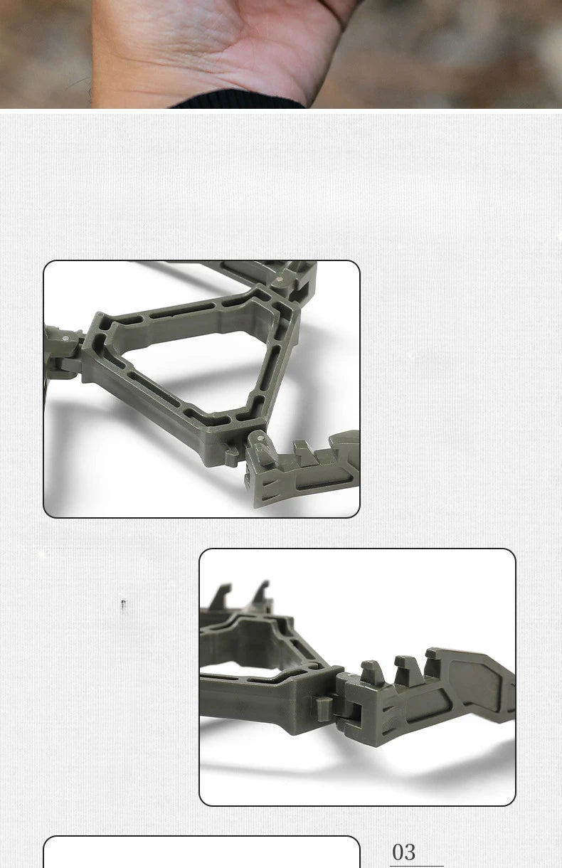 Portable Foldable Gas Bottle Tripod Stand Outdoor Camping Gas Tank Bracket Support Base for Gas Cartridge