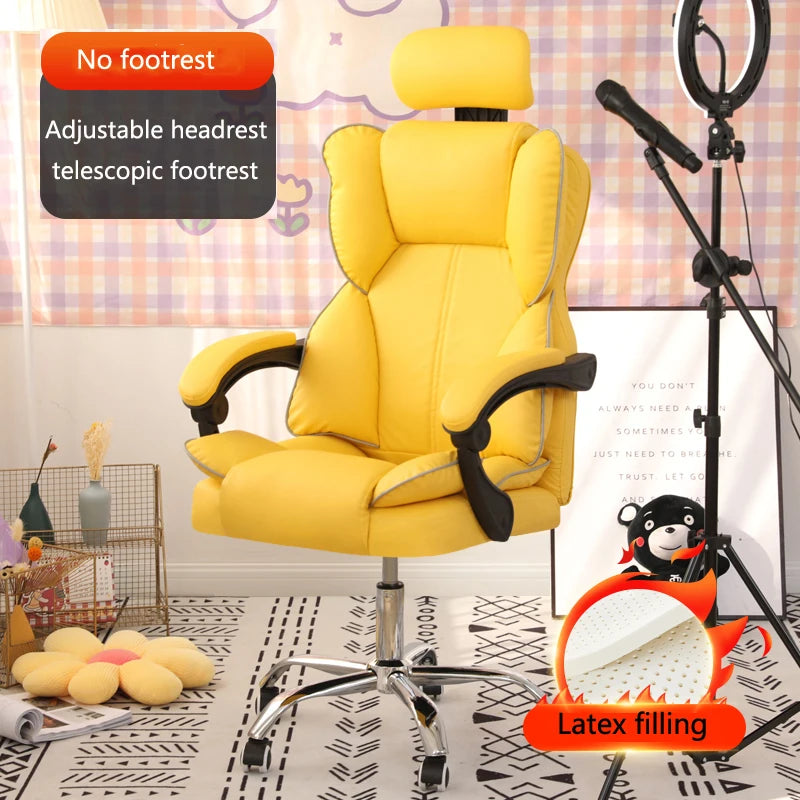 Mobile Ergonomic Office Chair Recliner Computer Bedroom Accent Office Chair Gameing Study Sillas De Oficina Office Furniture