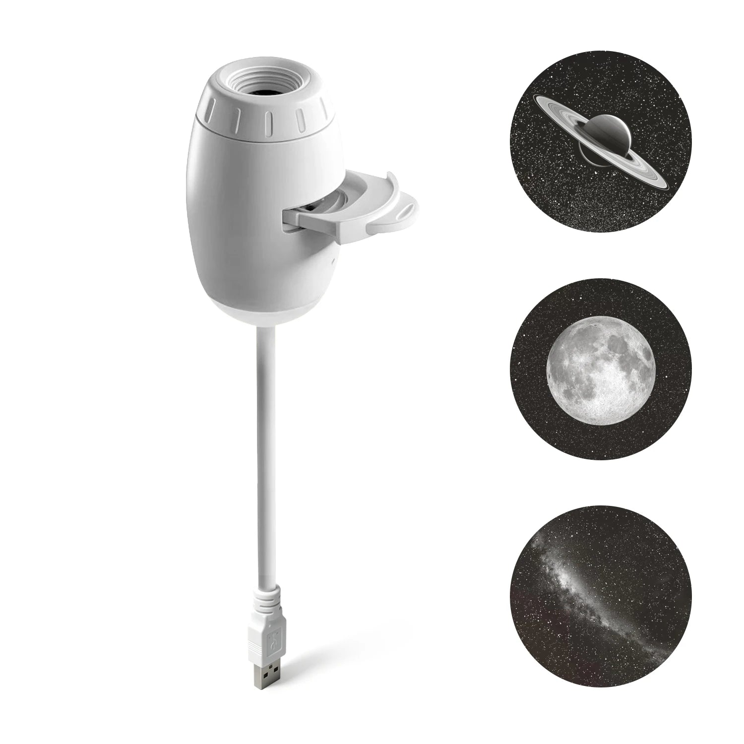 Salange 2-in-1 USB Galaxy Projector Night Light Starry Sky Projetors Lamp Manual Focus For Holiday Atmosphere/Photo Scenarios