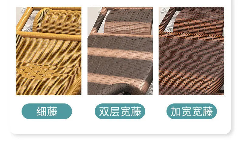 Rocking chair rattan chair adult nap recliner living room balcony lazy chair small rocking elderly leisure rocking